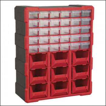 Sealey APDC39R Cabinet Box 39 Drawer - Red/Black