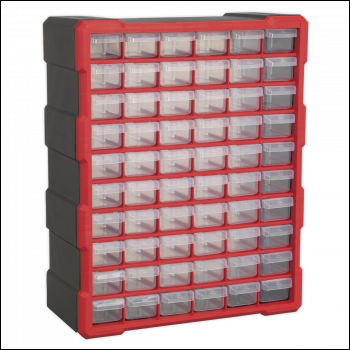 Sealey APDC60R Cabinet Box 60 Drawer - Red/Black