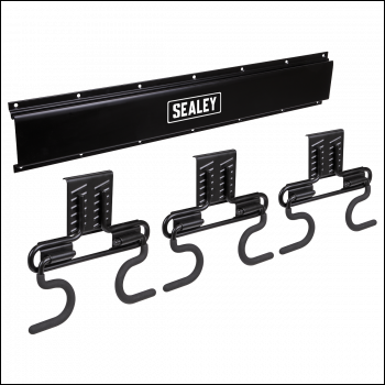 Sealey APHKIT4 Wall Mounting Storage Rail with 6 Hooks