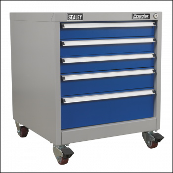 Sealey API5657B Premier Industrial™ Mobile Industrial Cabinet 5 Drawer