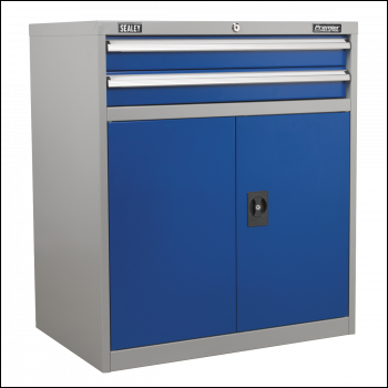 Sealey API8810 Premier Industrial™ Industrial Cabinet with 2 Drawers & 1 Shelf