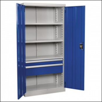 Sealey APICCOMBO2 Premier Industrial™ Cabinet with 2 Drawers & 3 Shelves 1800mm