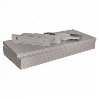 Sealey APICS4 Premier Industrial™ Shelf for Industrial Cabinets - Pack of 4
