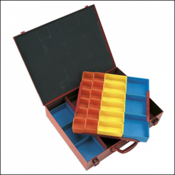 Sealey APMC27 2-Layer Metal Case with 27 Storage Bins
