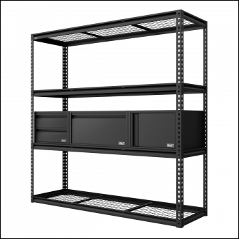 Sealey APMRCOMBO1 Heavy-Duty Modular Racking Kit with 3 Storage Units