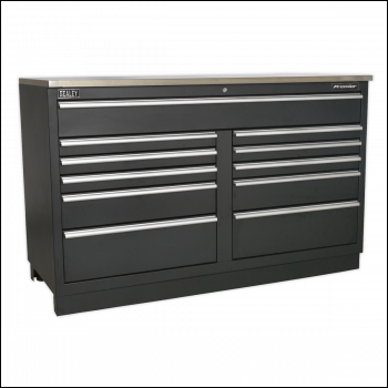 Sealey APMS04 Premier™ Heavy-Duty Modular Floor Cabinet 11 Drawer 1550mm