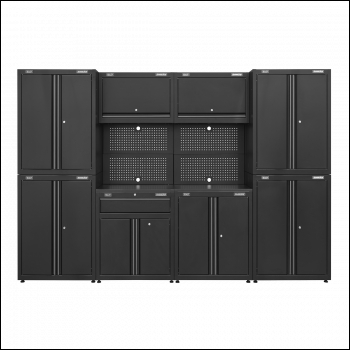Sealey APMS10HFP Superline PRO® Rapid-Fit Modular Garage Storage System 3.1m