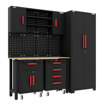 Sealey APMS12OP American PRO® Complete Garage Storage System with 2 Mobile Trolleys