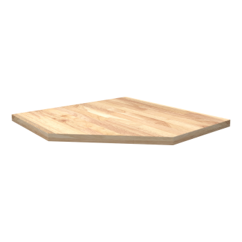 Sealey APMS30CW Superline PRO® Black Edition Pressed Wood Worktop for Modular Corner Cabinet 860mm