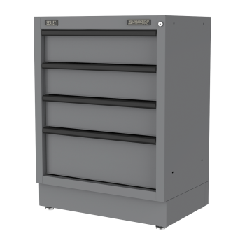 Sealey APMS38BE Superline PRO® Black Edition Modular Cabinet 4 Drawer 680mm