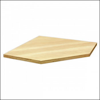 Sealey APMS60PW Superline PRO® Pressed Wood Worktop for Modular Corner Cabinet 865mm
