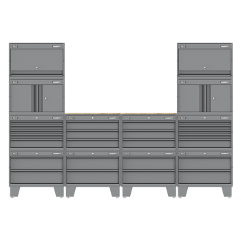 Sealey APMSCCOMBO1 Superline PRO® Storage System with Rubber Wood Worktop 2.7m