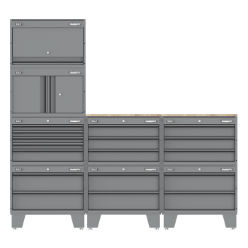 Sealey APMSCCOMBO2 Superline PRO® Storage System with Rubber Wood Worktop 2.03m