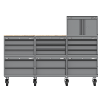 Sealey APMSCCOMBO3 Superline PRO® Storage System with Rubber Wood Worktop 2.03m