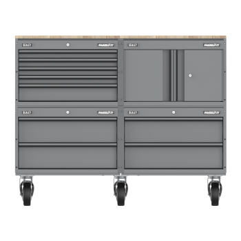Sealey APMSCCOMBO5 Superline PRO® Storage System with Rubber Wood Worktop 1.36m