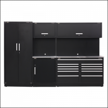 Sealey APMSCOMBO2SS Premier™ Storage System with Stainless Worktop 3.26m