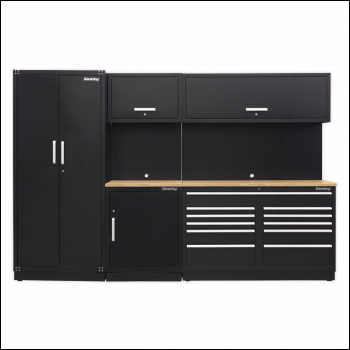 Sealey APMSCOMBO2W Premier™ Storage System with Hardwood Worktop 3.26m