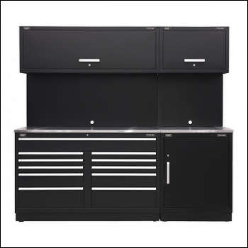 Sealey APMSCOMBO4SS Premier™ Storage System with Stainless Worktop 2.33m