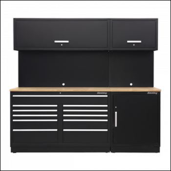 Sealey APMSCOMBO4W Premier™ Storage System with Hardwood Worktop 2.33m