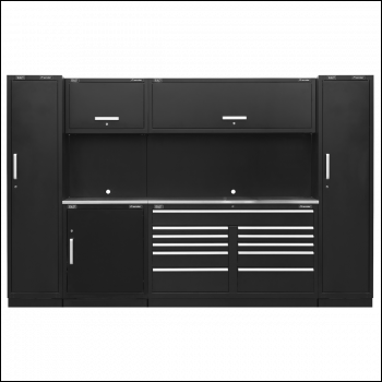 Sealey APMSCOMBO7SS Premier™ Storage System with Stainless Worktop 3.55m