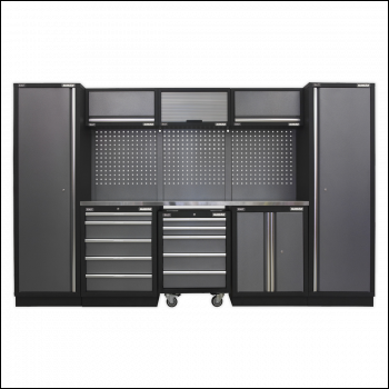 Sealey APMSSTACK03SS Superline PRO® Storage System with Stainless Worktop 3.24m