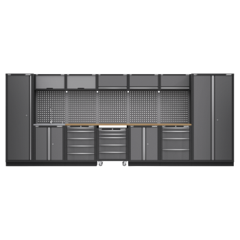 Sealey APMSSTACK17W Superline PRO® Storage System with Pressed Wood Worktop 4.92m