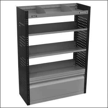 Sealey APMSVCOMBO2 Modular Slanted Shelf Van Storage System