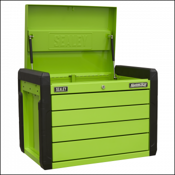 Sealey APPD4G Superline PRO® Push-to-Open Topchest 4 Drawer - Green
