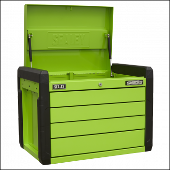 Sealey APPD4G 4 Drawer Push-to-Open Topchest with Ball-Bearing Slides - Green