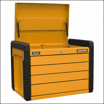Sealey APPD4O Superline PRO® Push-to-Open Topchest 4-Drawer - Orange