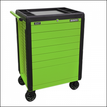 Sealey APPD7G Rollcab 7 Drawer Push-To-Open - Green