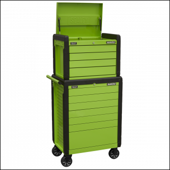 Sealey APPDSTACKG Superline PRO® Push-To-Open Topchest & Rollcab Combination 11 Drawer - Green