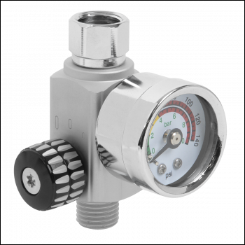 Sealey AR01 On-Gun Air Pressure Regulator/Gauge