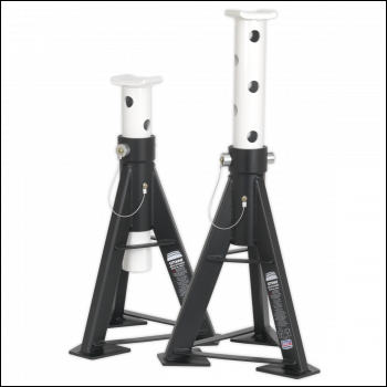 Sealey AS12 Premier Axle Stands (Pair) 12 Tonne Capacity per Stand High Level
