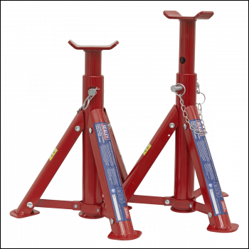 Sealey AS2000F Folding Type Axle Stands (Pair) 2 Tonne Capacity per Stand