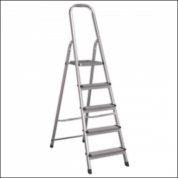 Sealey ASL5 Step Ladder 5-Tread Aluminium - EN 131