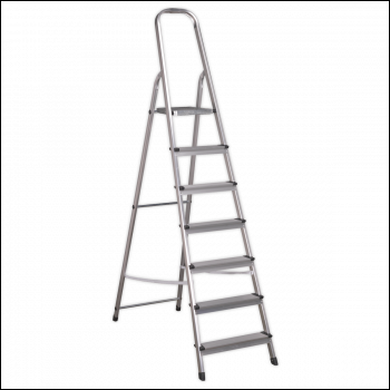 Sealey ASL7 Step Ladder 7-Tread Aluminium - EN 131