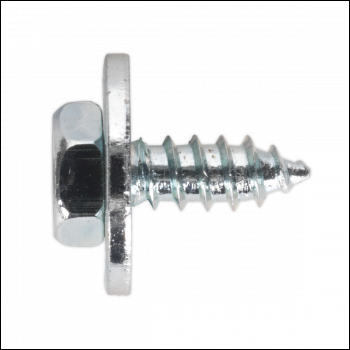 Sealey ASW10 Acme Screw with Captive Washer #10 x 3/4 inch  Zinc Pack of 100