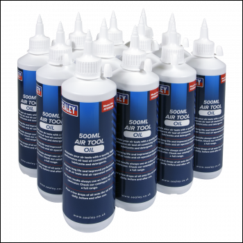 Sealey ATO/500 Air Tool Oil 500ml - Pack of 12