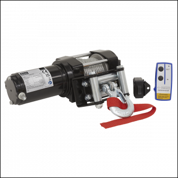 Sealey ATV1000W ATV Winch 1000kg Line Pull 12V