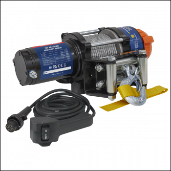 Sealey ATV1135 ATV/Quad Recovery Winch 1135kg (2500lb) Line Pull 12V