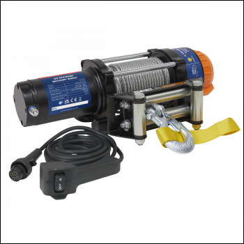 Sealey ATV2040 ATV/Quad Recovery Winch 2040kg (4500lb) Line Pull 12V