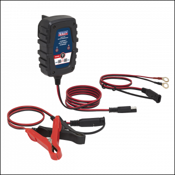 Sealey AUTOCHARGE100HF 6/12V Compact Smart Trickle Charger & Maintainer 1A