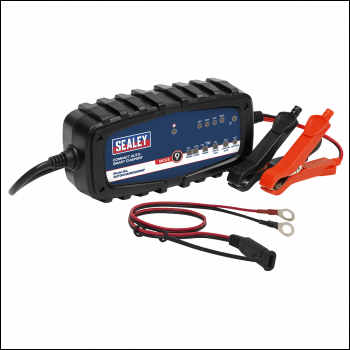 Sealey AUTOCHARGE200HF Compact Auto Smart Charger & Maintainer 2A 6/12V