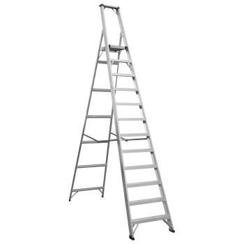 Sealey AXL12 Industrial Step Ladder 12-Tread Aluminium - BS EN 131