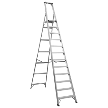 Sealey AXL12 Industrial Step Ladder 12-Tread Aluminium - BS EN 131