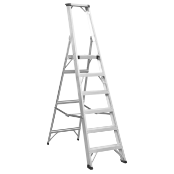 Sealey AXL6 Industrial Step Ladder 6-Tread Aluminium - EN 131