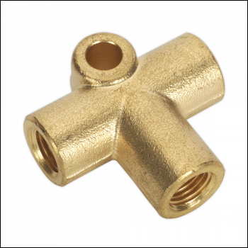 Sealey BC38243WAY 3-Way Brake Tube Connector 3/8 inch UNF x 24tpi