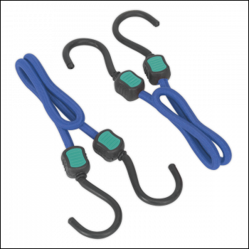Sealey BCS19 Bungee Cord Set 460mm 2pc