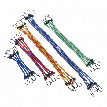 Sealey BCS20 Bungee Cord Set 20pc